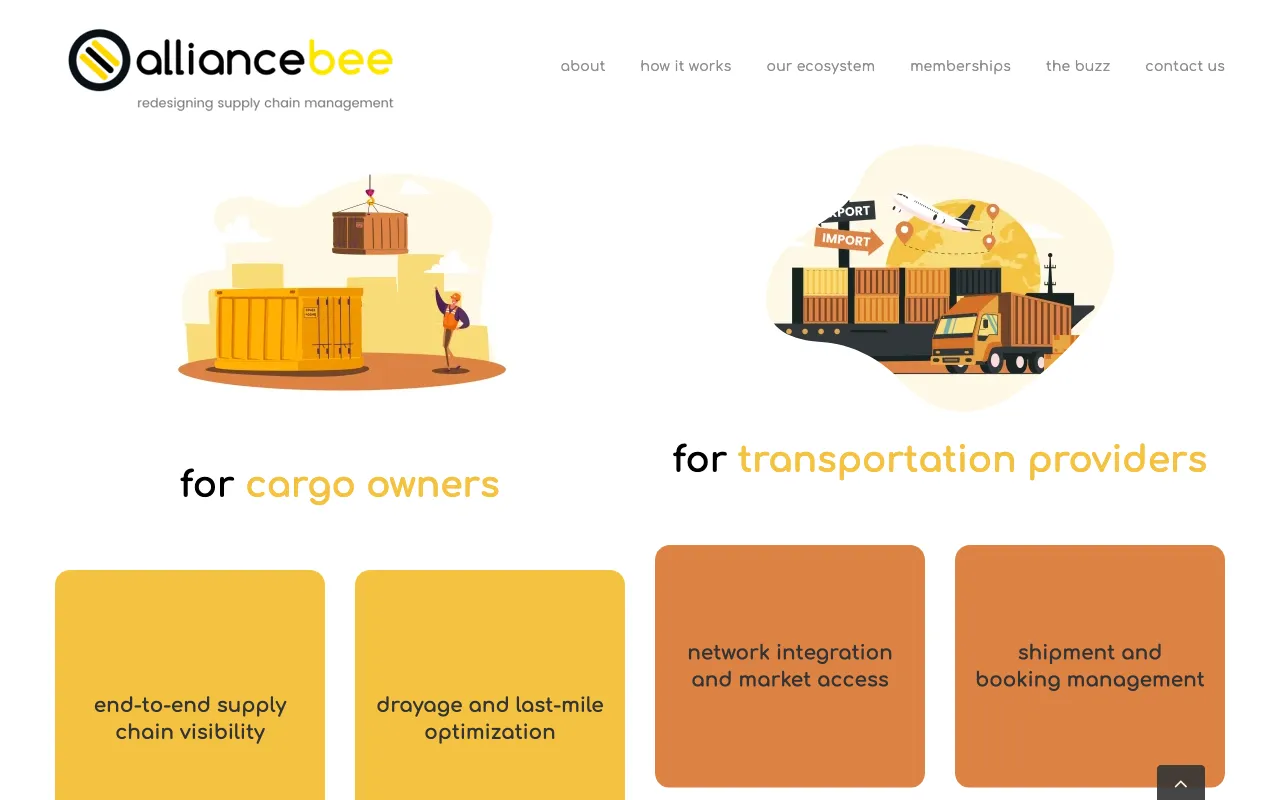 AllianceBee website Screenshot