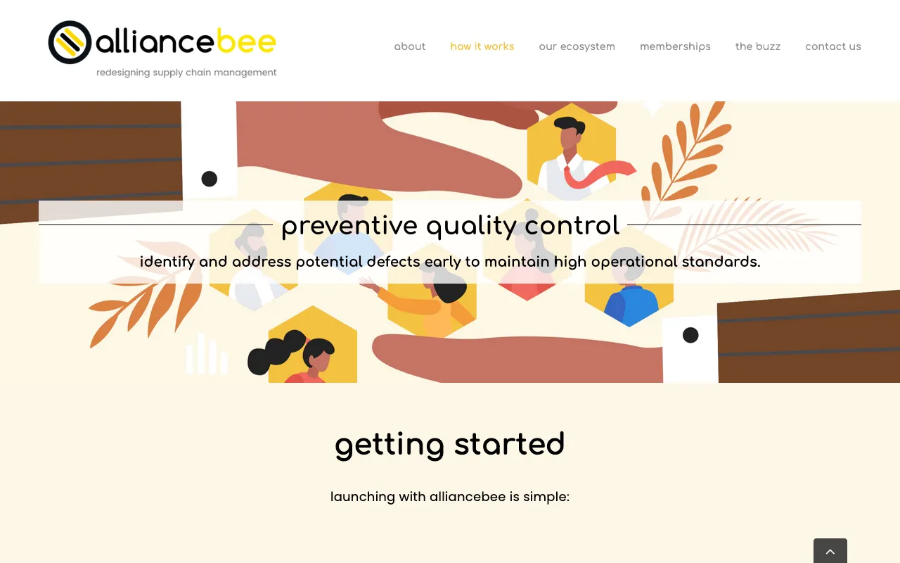 AllianceBee website Screenshot