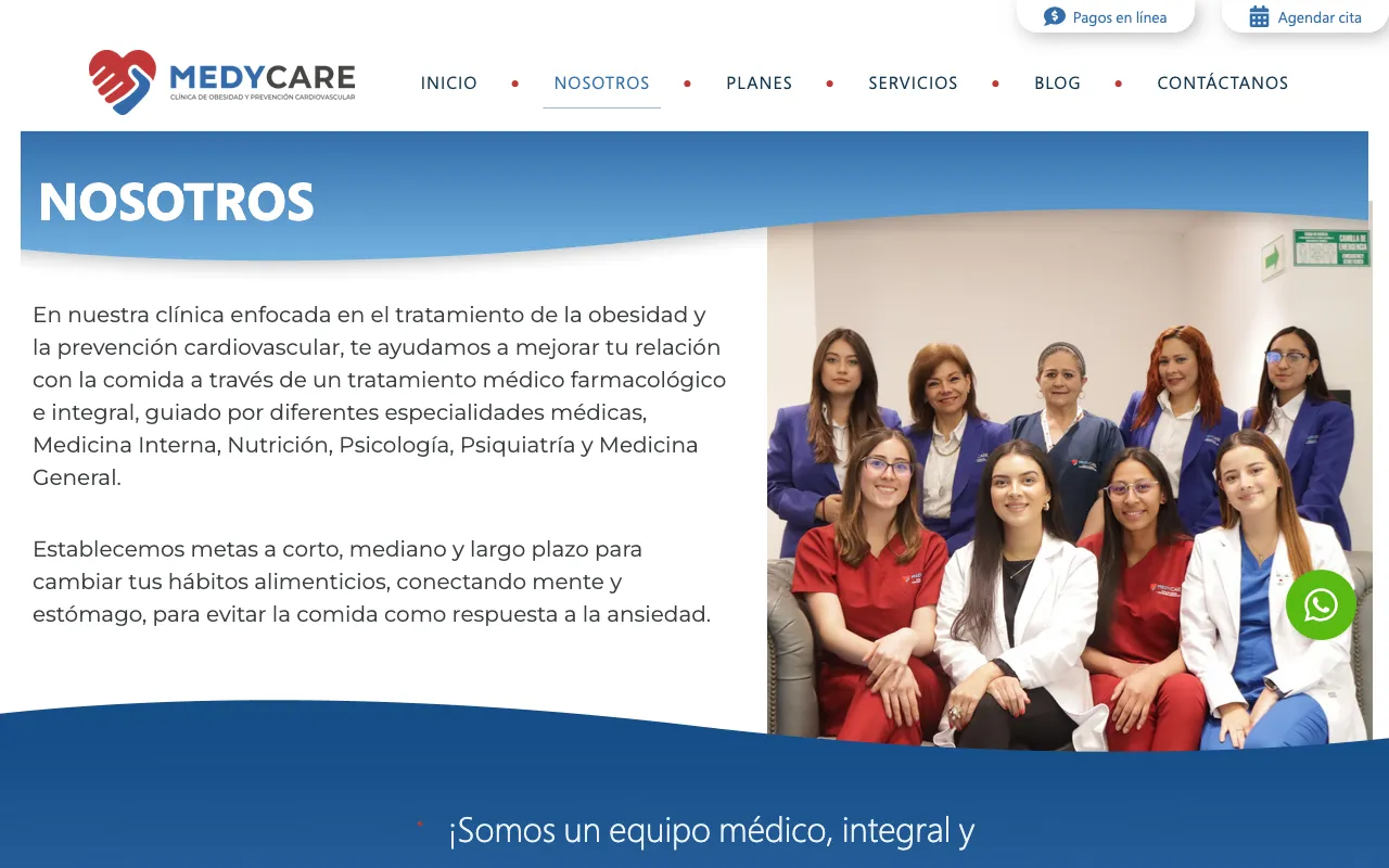 Medycare website Screenshot