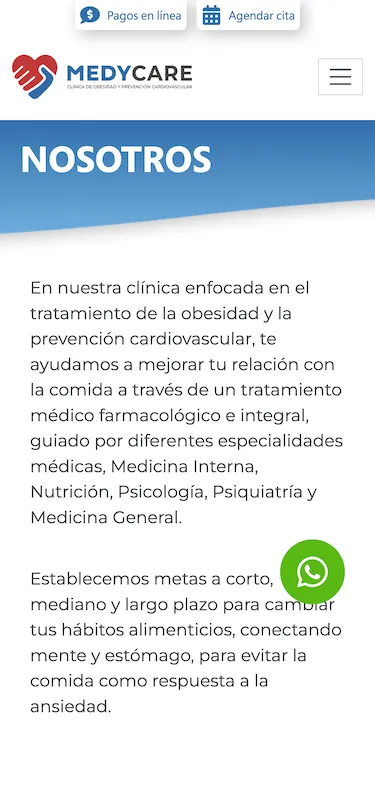 Medycare website Screenshot