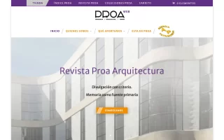 Proa Arquitectura website Screenshot