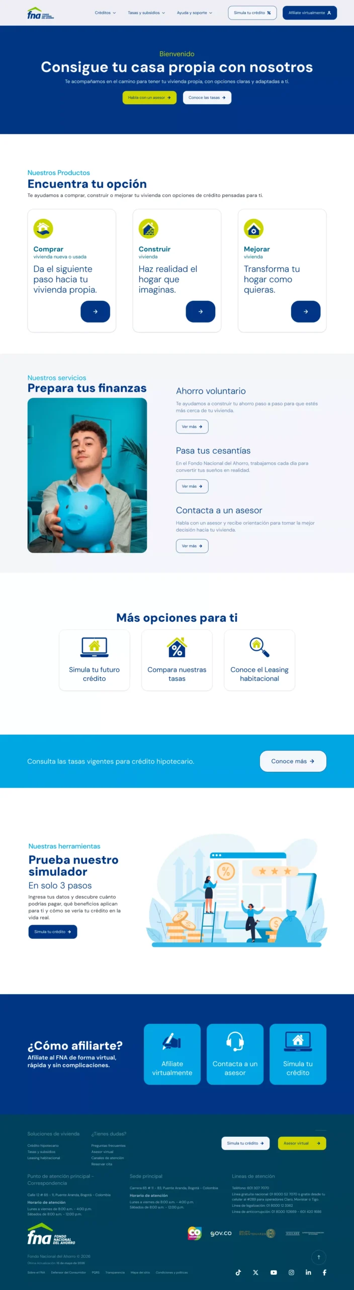 Página de inicio