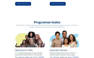 Sección de tipos de tasas con calculador de tasas según la realidad e intereses del usuario